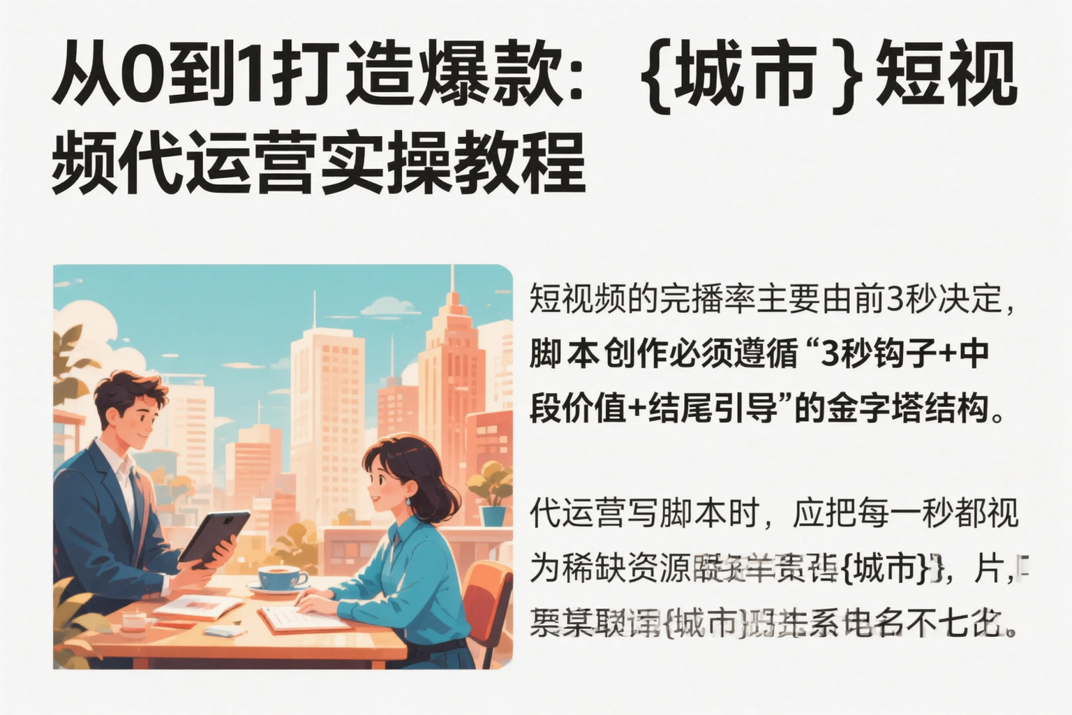 从0到1打造爆款:宿迁短视频代运营实操教程