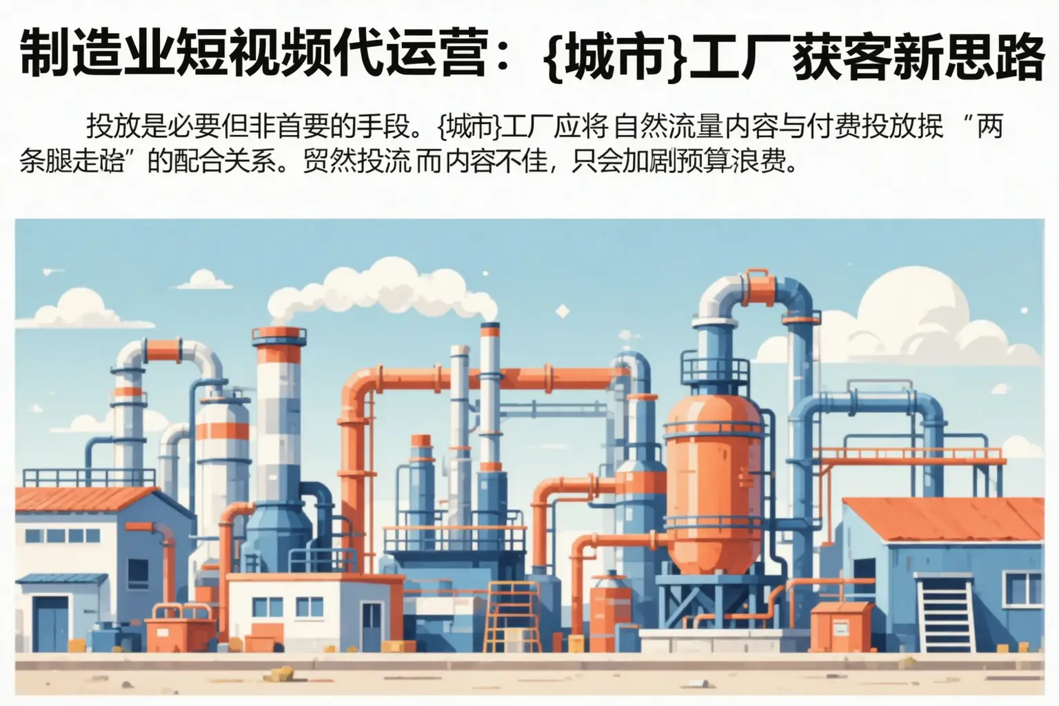 制造业短视频代运营：宿迁工厂获客新思路
