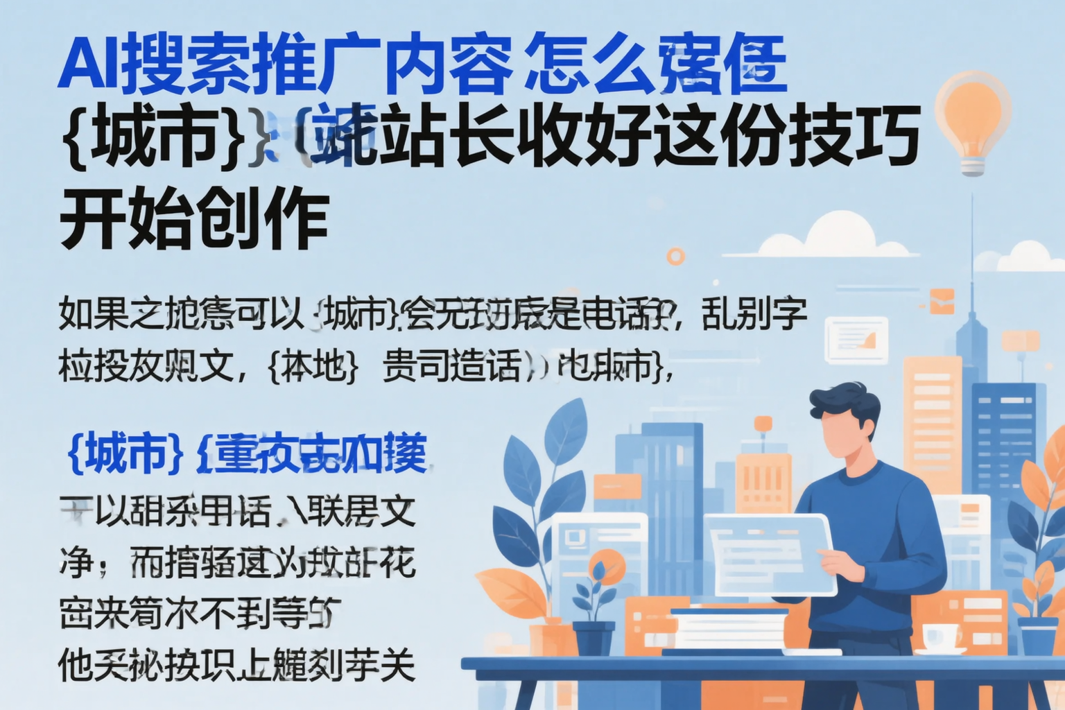 AI搜索推广内容怎么写?宿迁站长收好这份技巧
