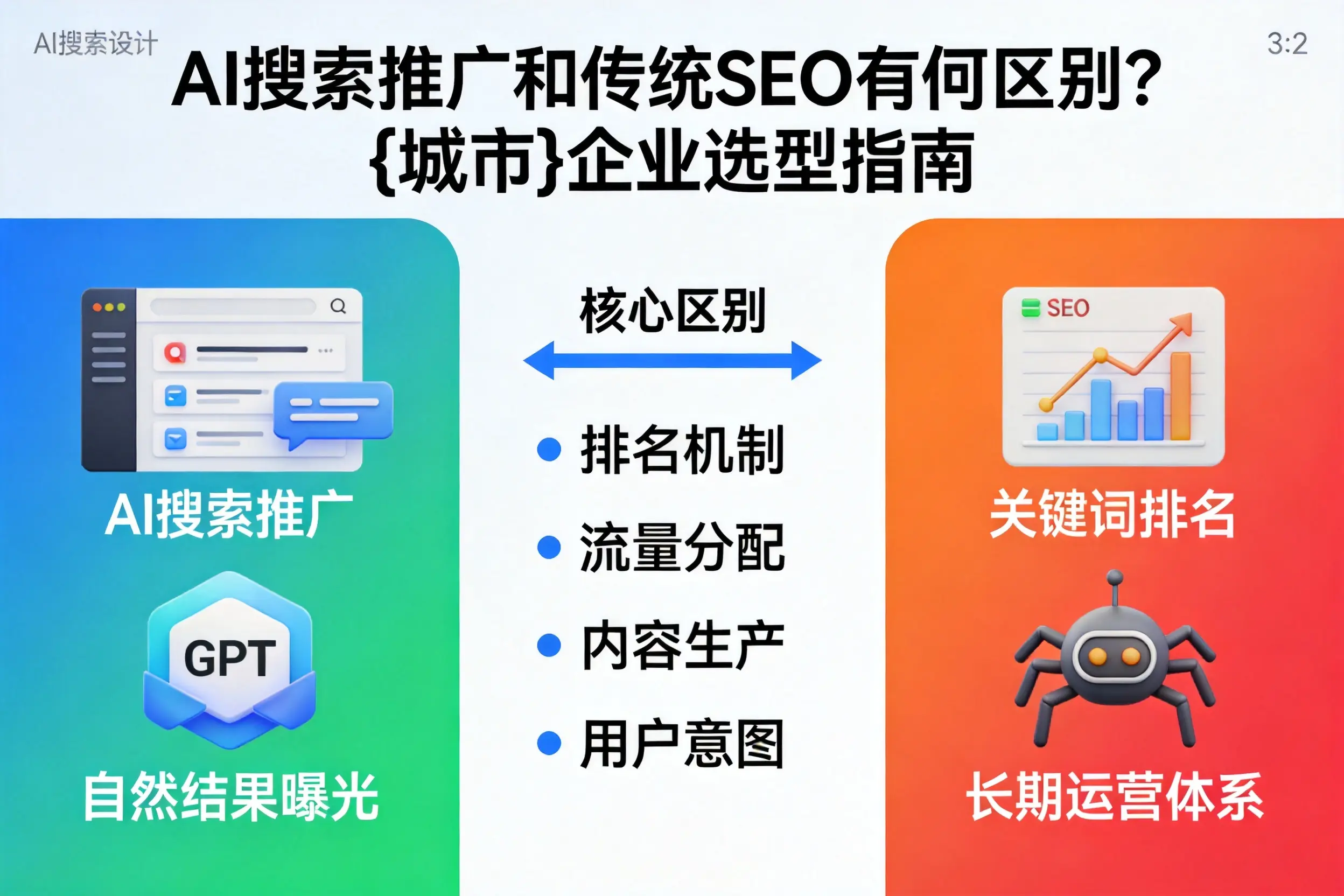 AI搜索推广和传统SEO有何区别?宿迁企业选型指南