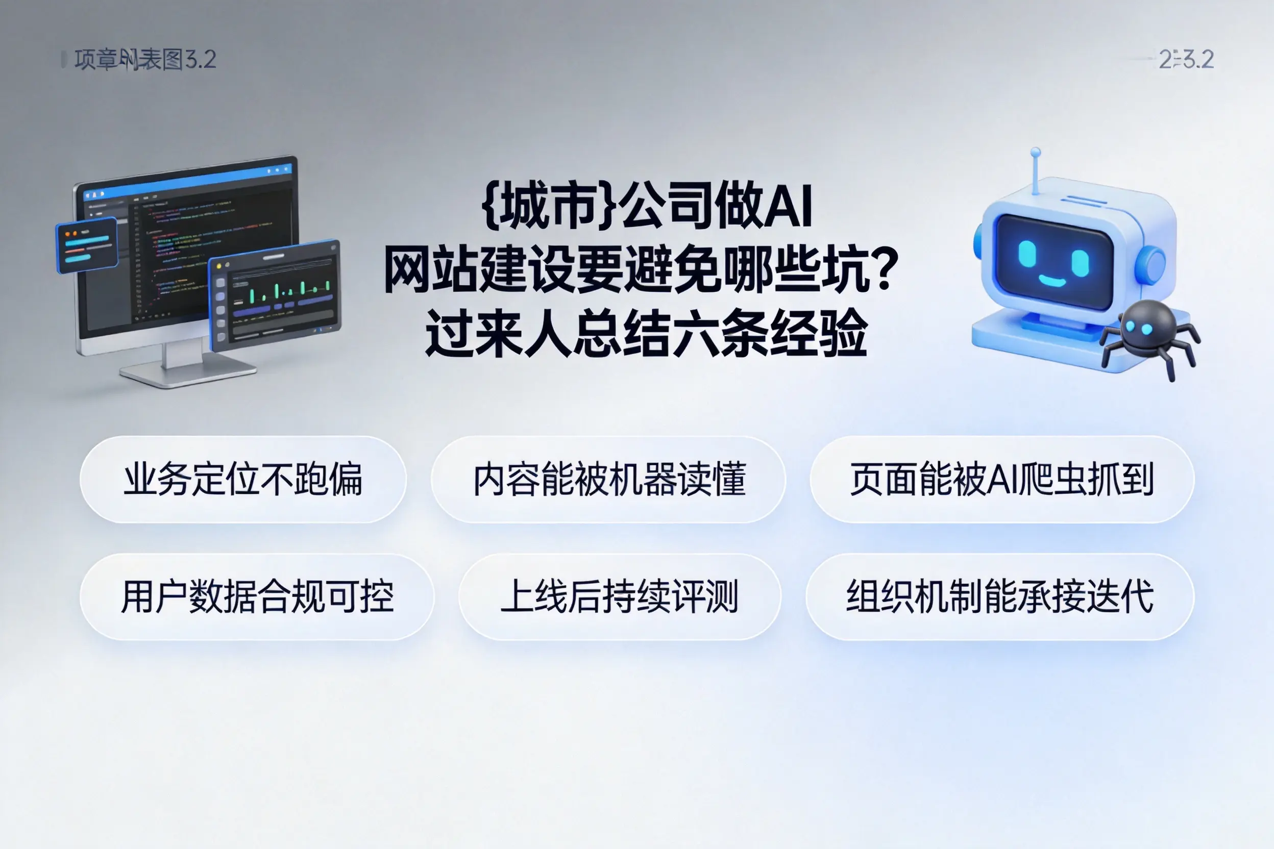 宿迁公司做AI网站建设要避免哪些坑？过来人总结六条经验