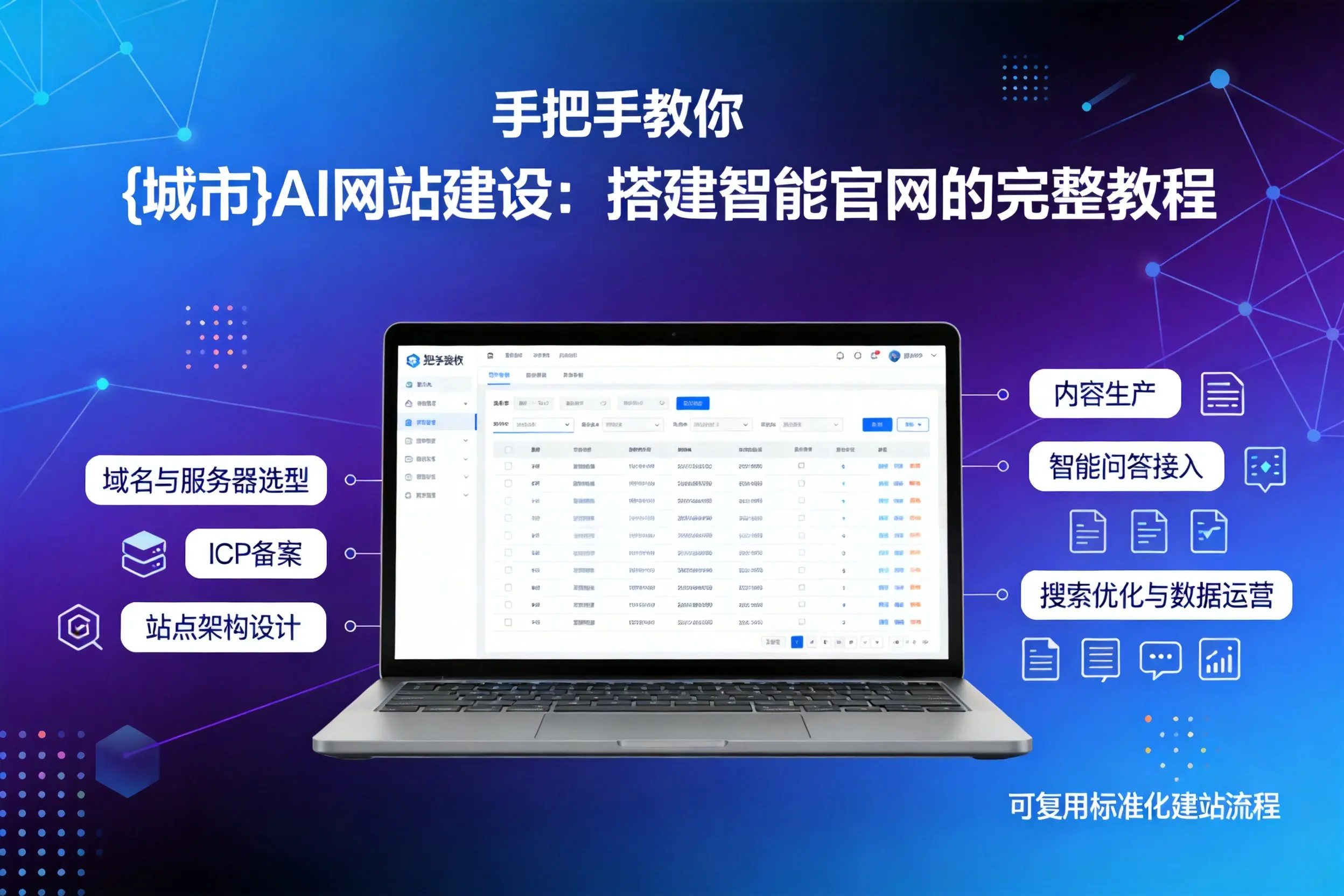 手把手教你宿迁AI网站建设：搭建智能官网的完整教程