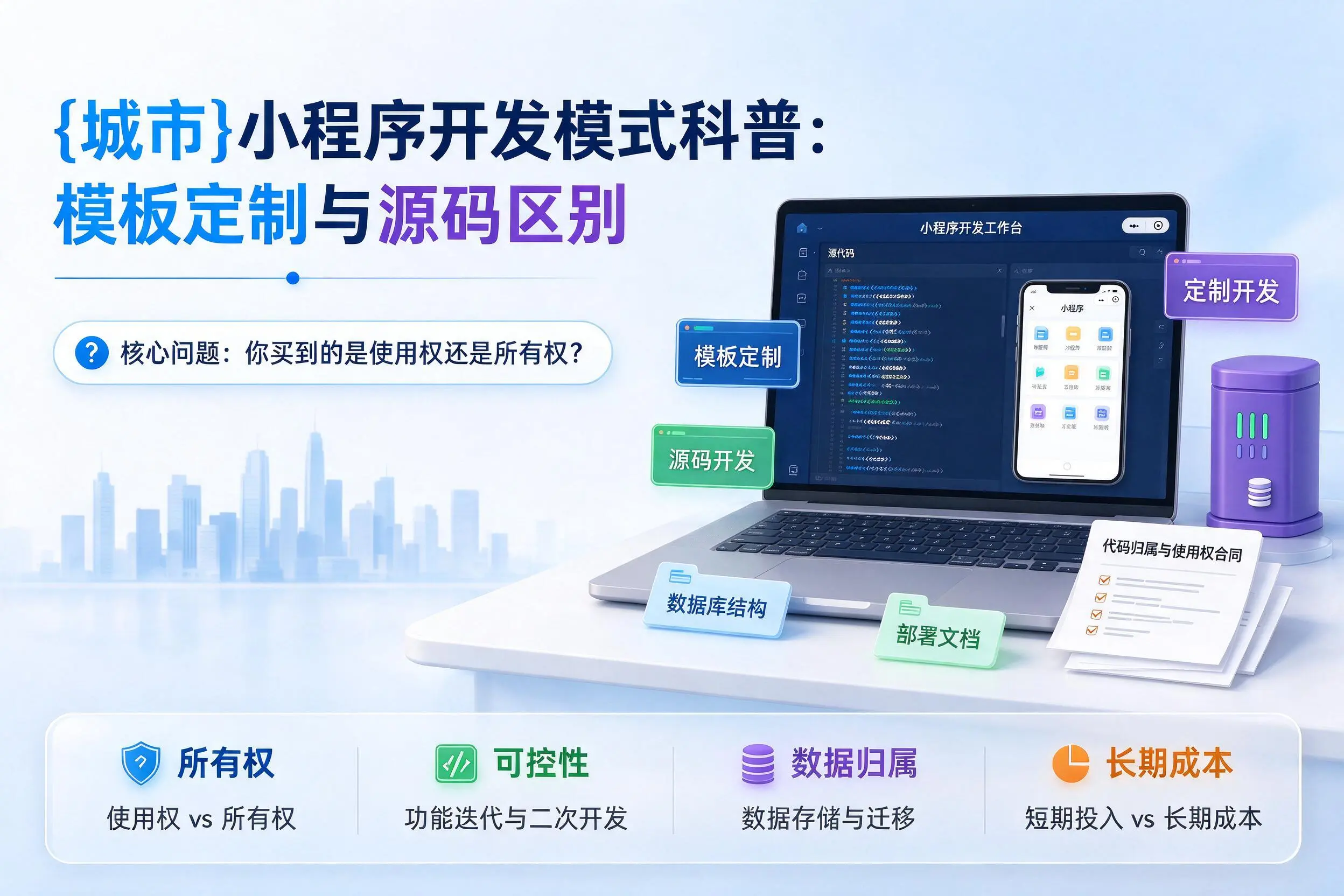 宿迁小程序开发模式科普：模板定制与源码区别