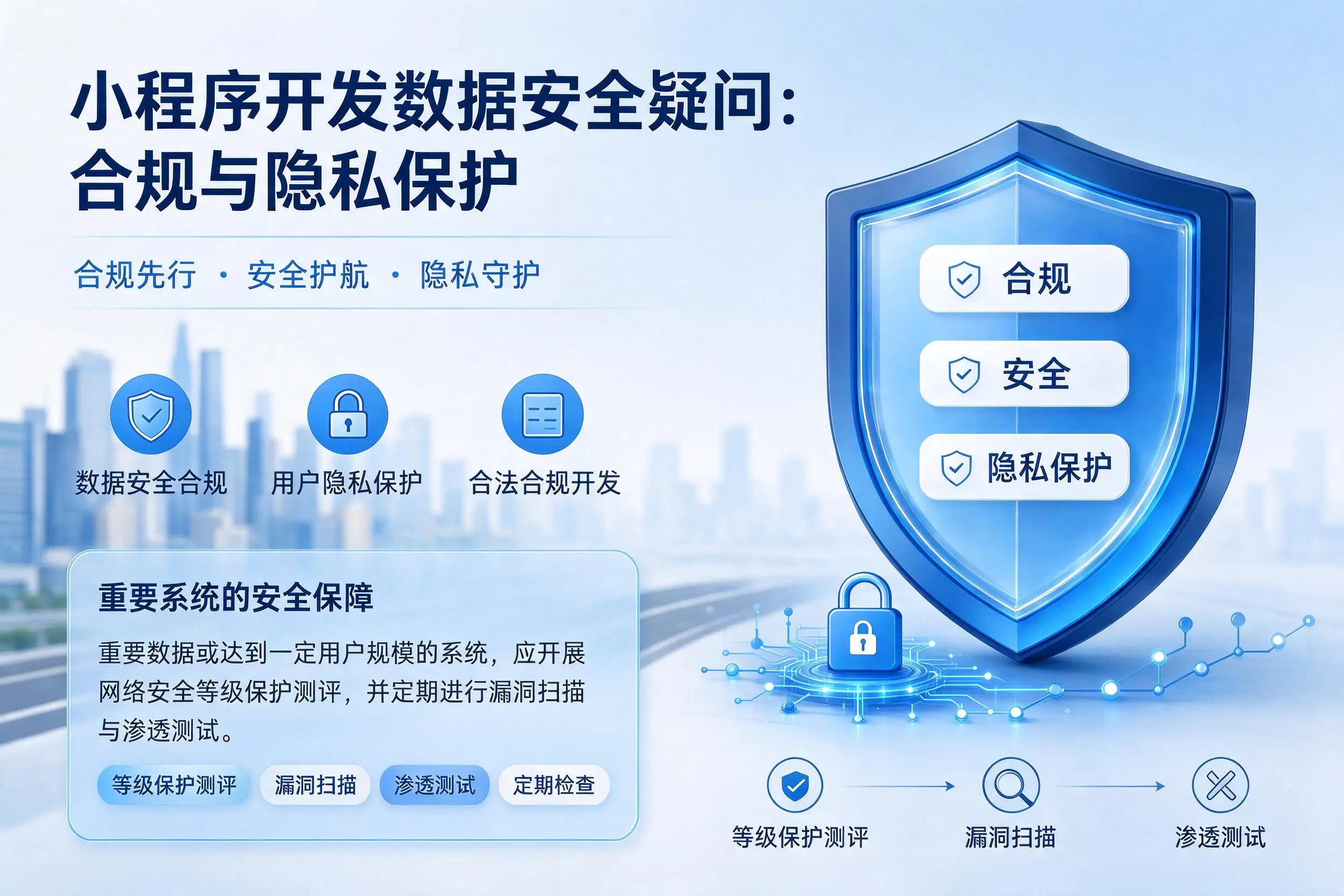 宿迁小程序开发数据安全疑问：合规与隐私保护