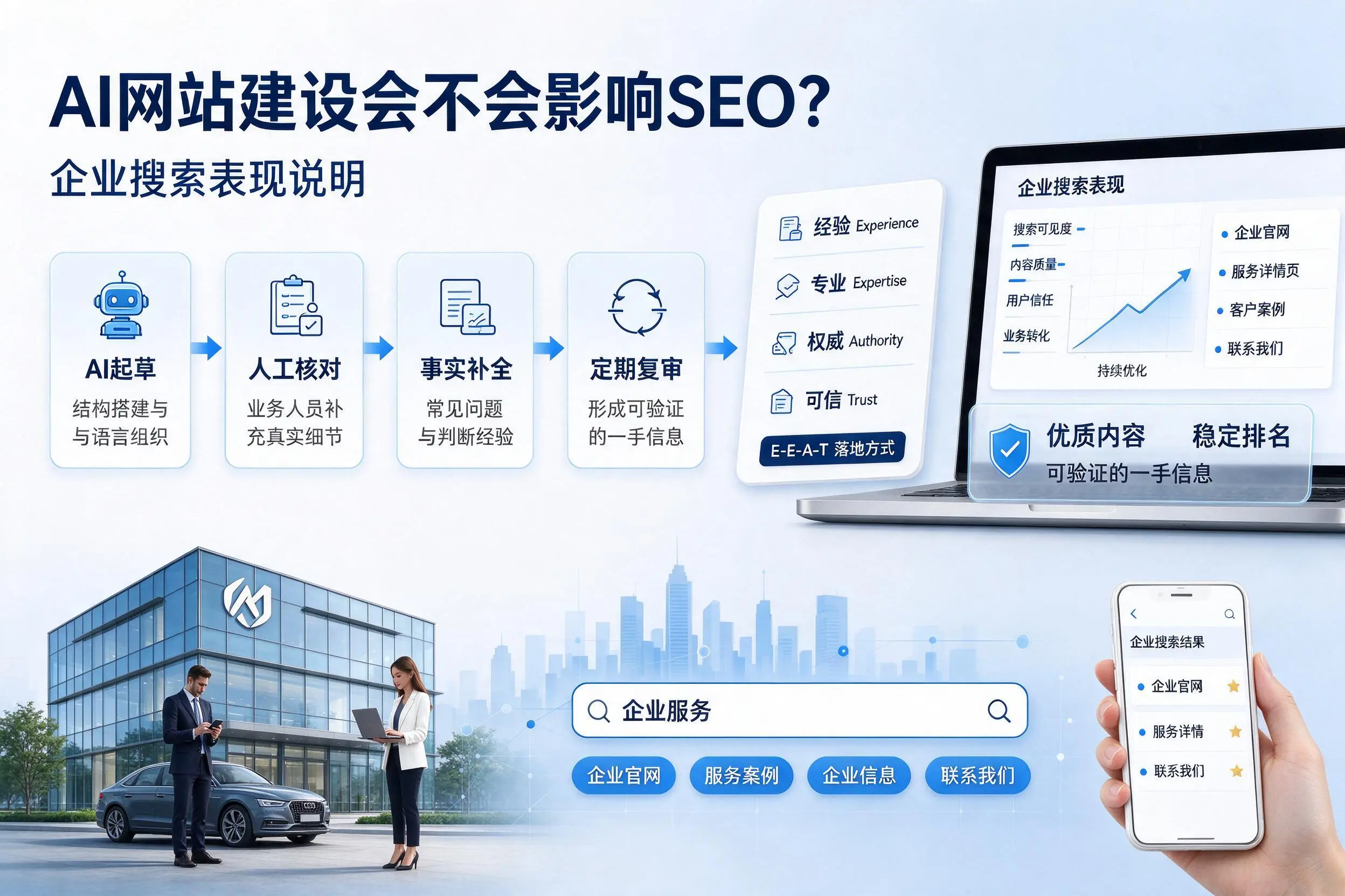 AI网站建设会不会影响SEO？宿迁企业搜索表现说明
