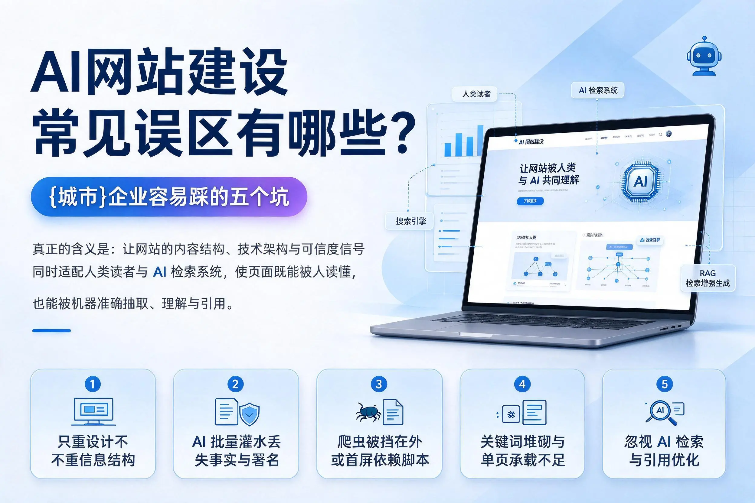 AI网站建设常见误区有哪些?宿迁企业容易踩的五个坑