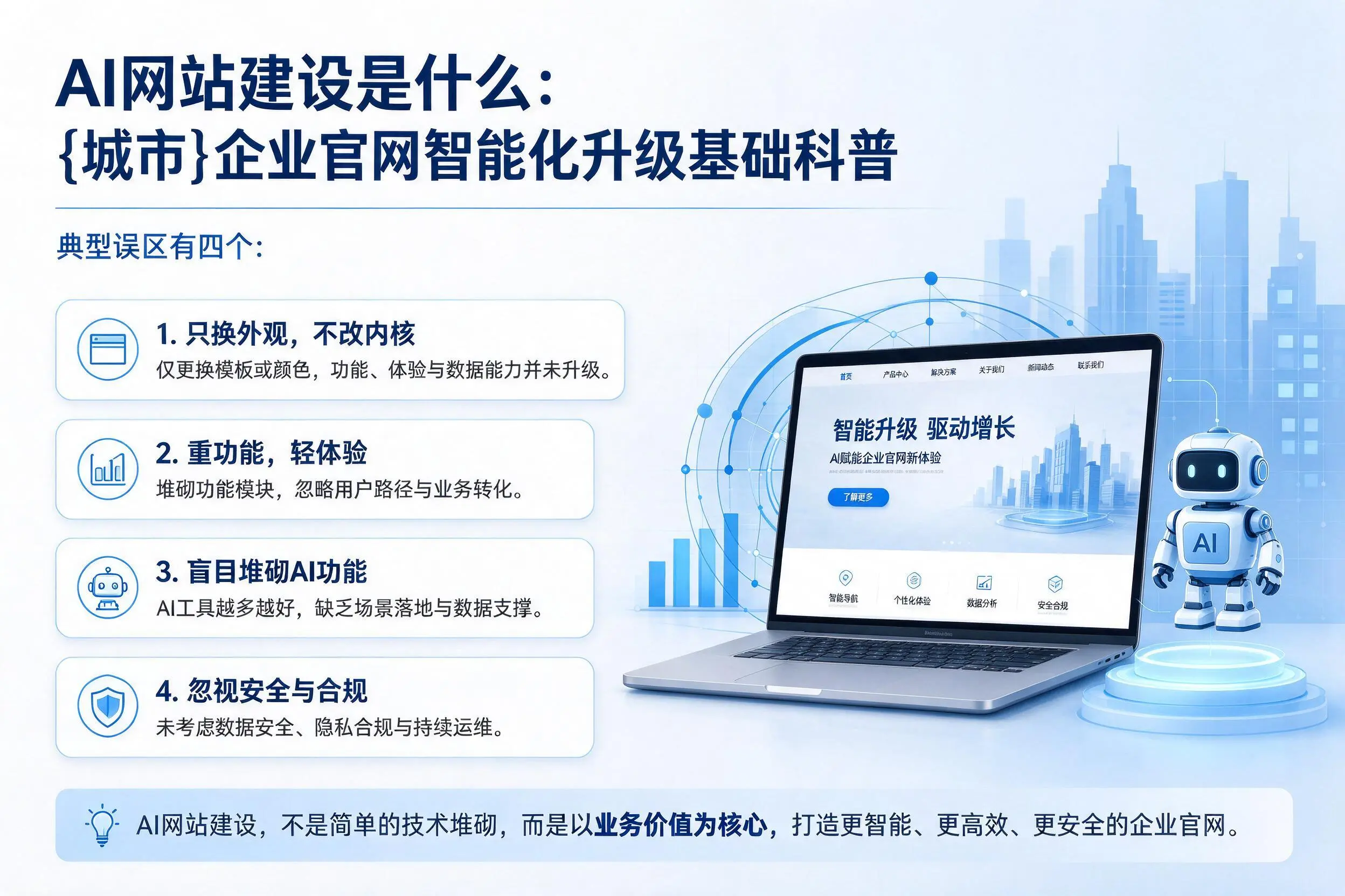 AI网站建设是什么：宿迁企业官网智能化升级基础科普