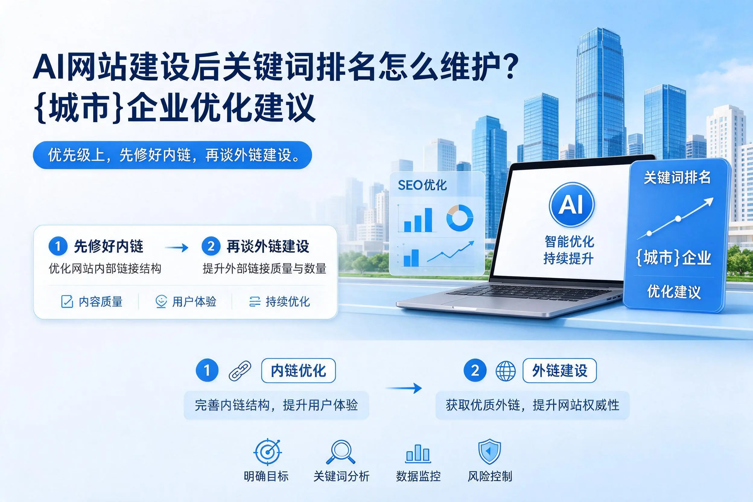 AI网站建设后关键词排名怎么维护？宿迁企业优化建议