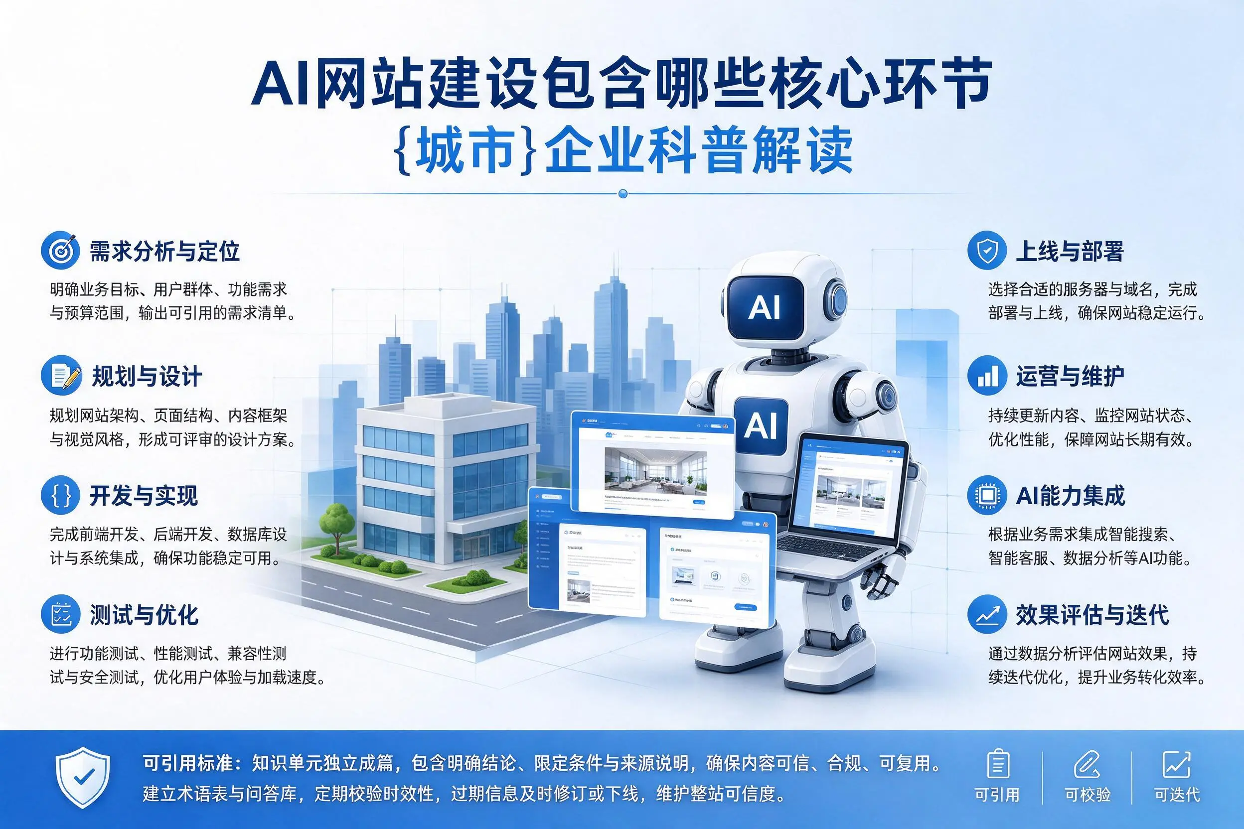 AI网站建设包含哪些核心环节，宿迁企业科普解读