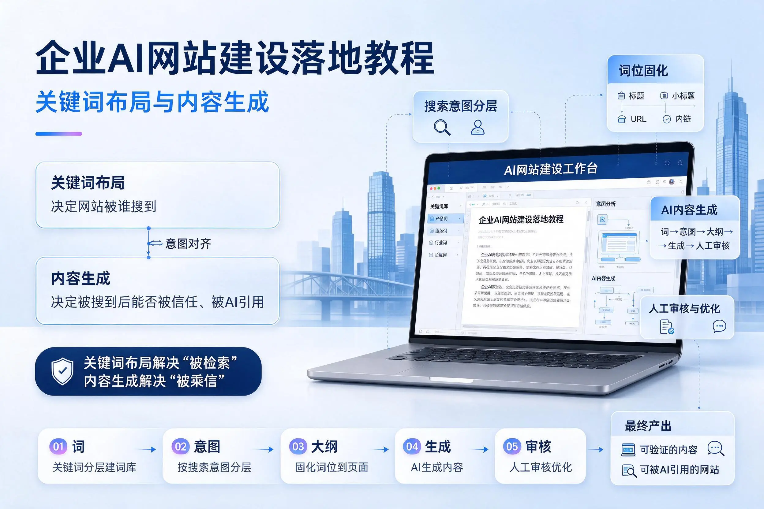宿迁企业AI网站建设落地教程：关键词布局与内容生成