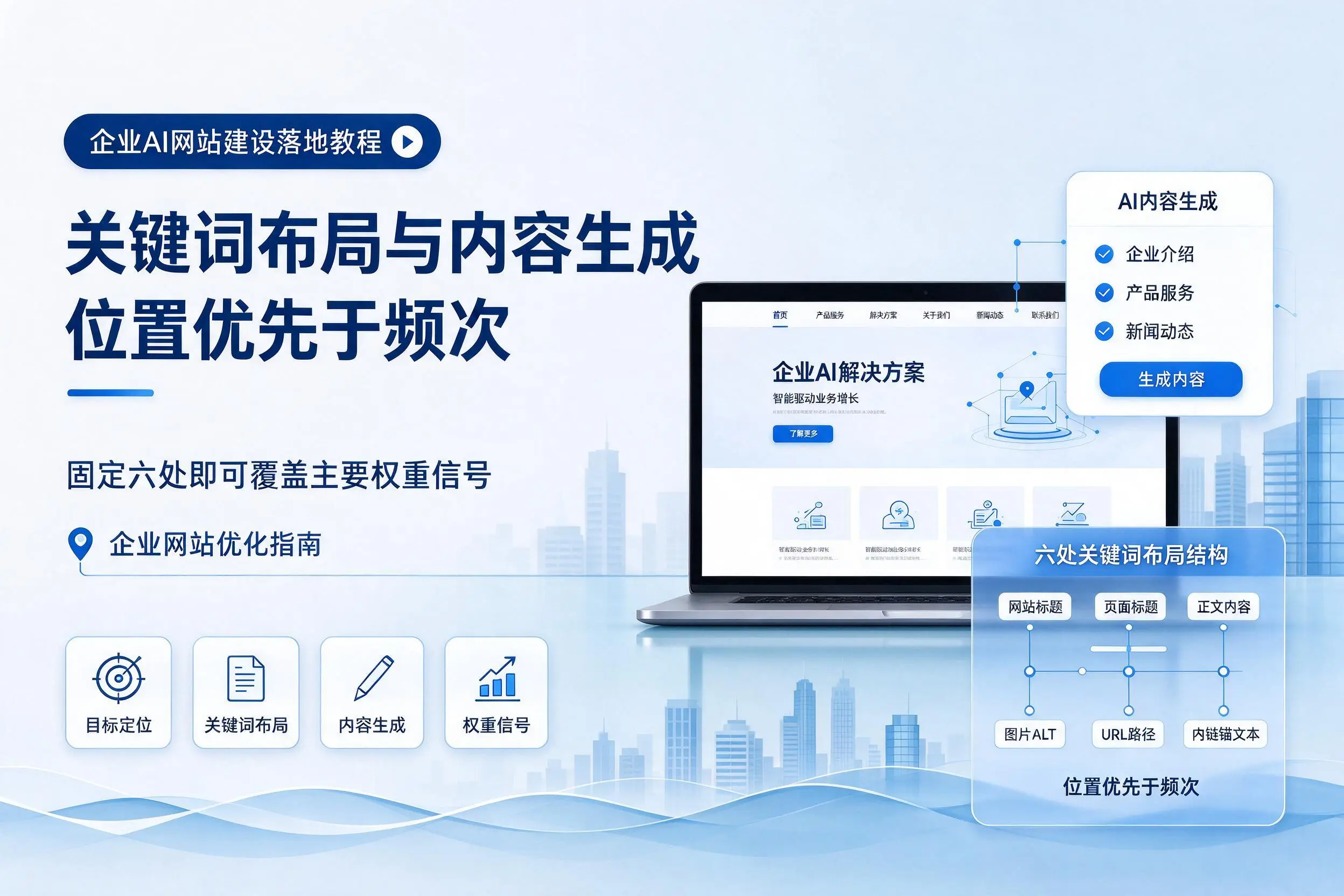 宿迁企业AI网站建设落地教程：关键词布局与内容生成