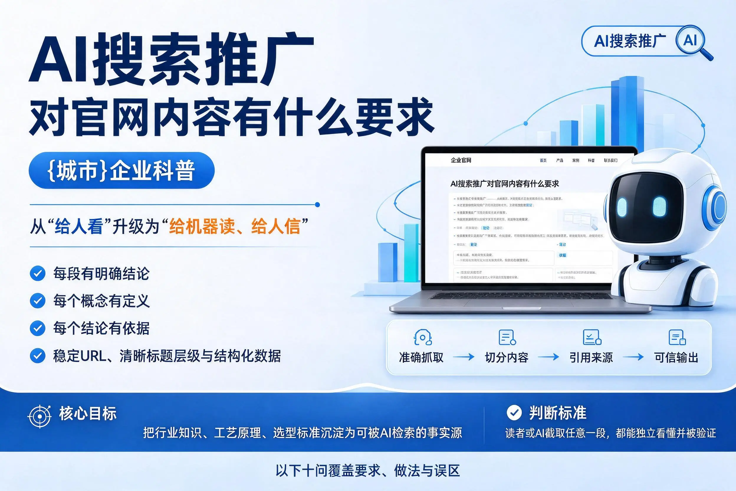 AI搜索推广对官网内容有什么要求，宿迁企业科普